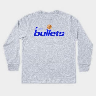 DEFUNCT - Baltimore Bullets Baskeball Kids Long Sleeve T-Shirt